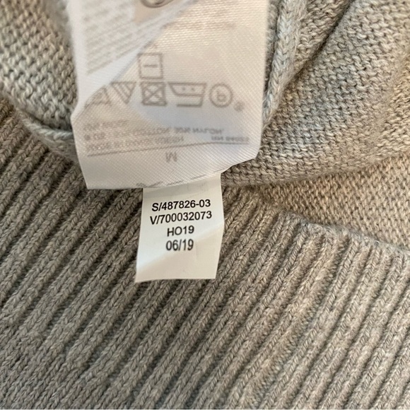 ⭐️ Banana Republic Cotton Blend Knit Crew Neck Ribbed Sleeve Sweater Size Medium - Picture 5 of 9